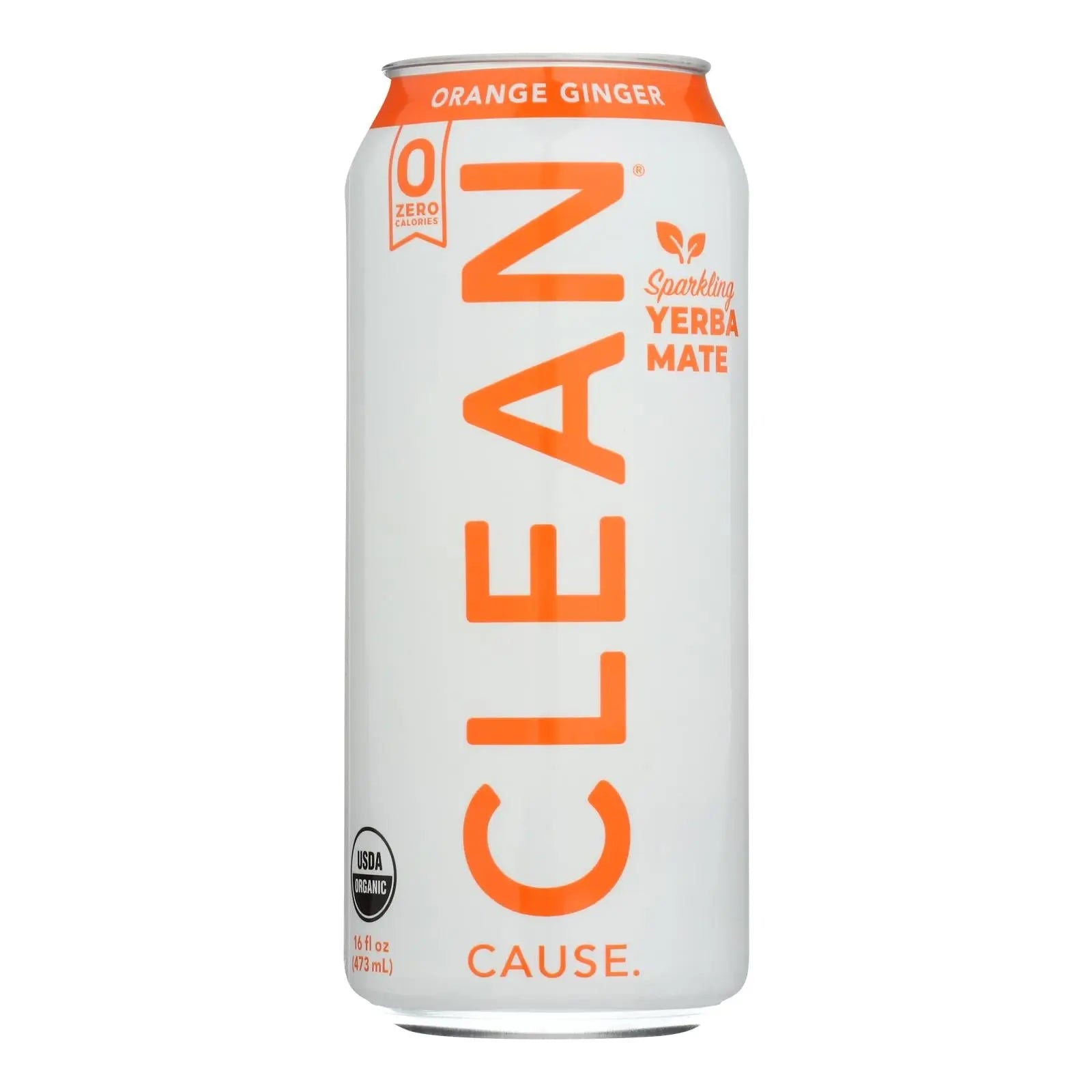 Clean Cause - Yrba Sparkling Orng Ginger - Case Of 12-16 Fz Clean Cause