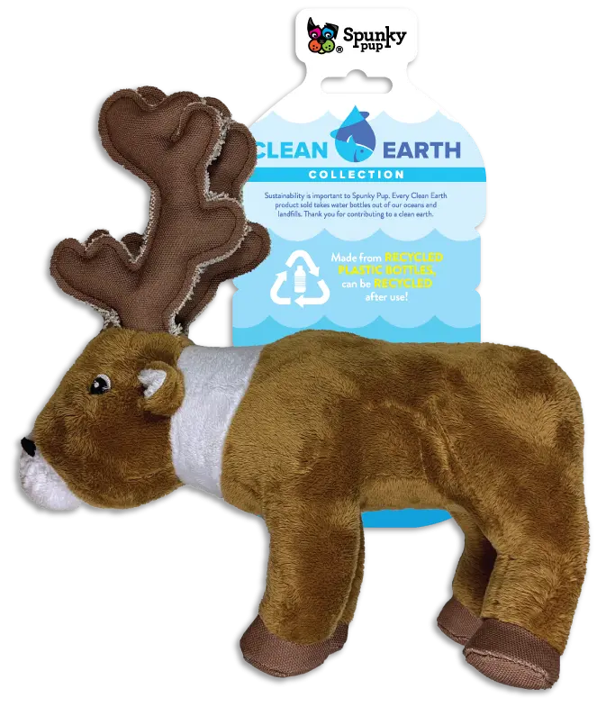 Clean Earth Plush Toy Spunky Pup Dog Toys
