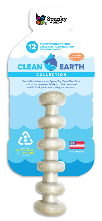 Clean Earth Recycled Stick Spunky Pup Dog Toys