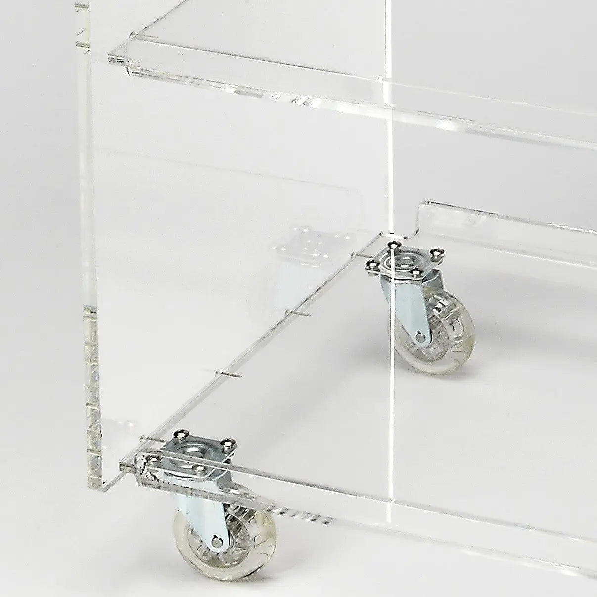 Clear Acrylic Rolling Server Bar Cart Homeroots Kitchen & Dining