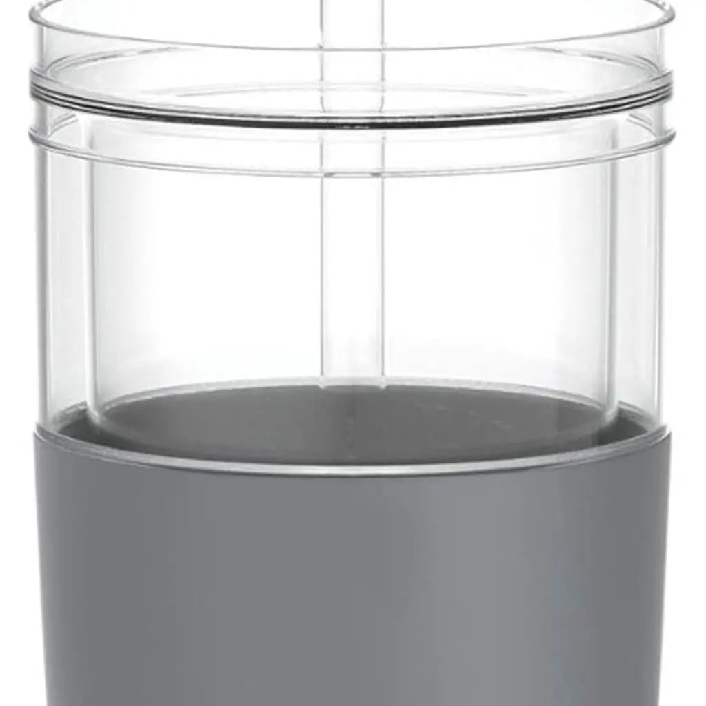 Clear And Gray Plastic Straight Shape Stemless All Purpose Wine Glass Homeroots Kitchen & Dining
