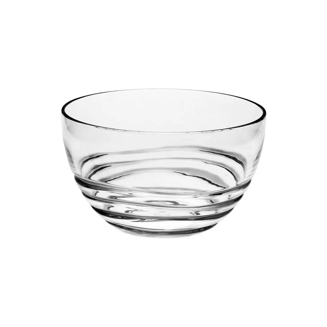 Clear Four Piece Round Swirl Acrylic Service For Four Bowl Set Homeroots Kitchen & Dining