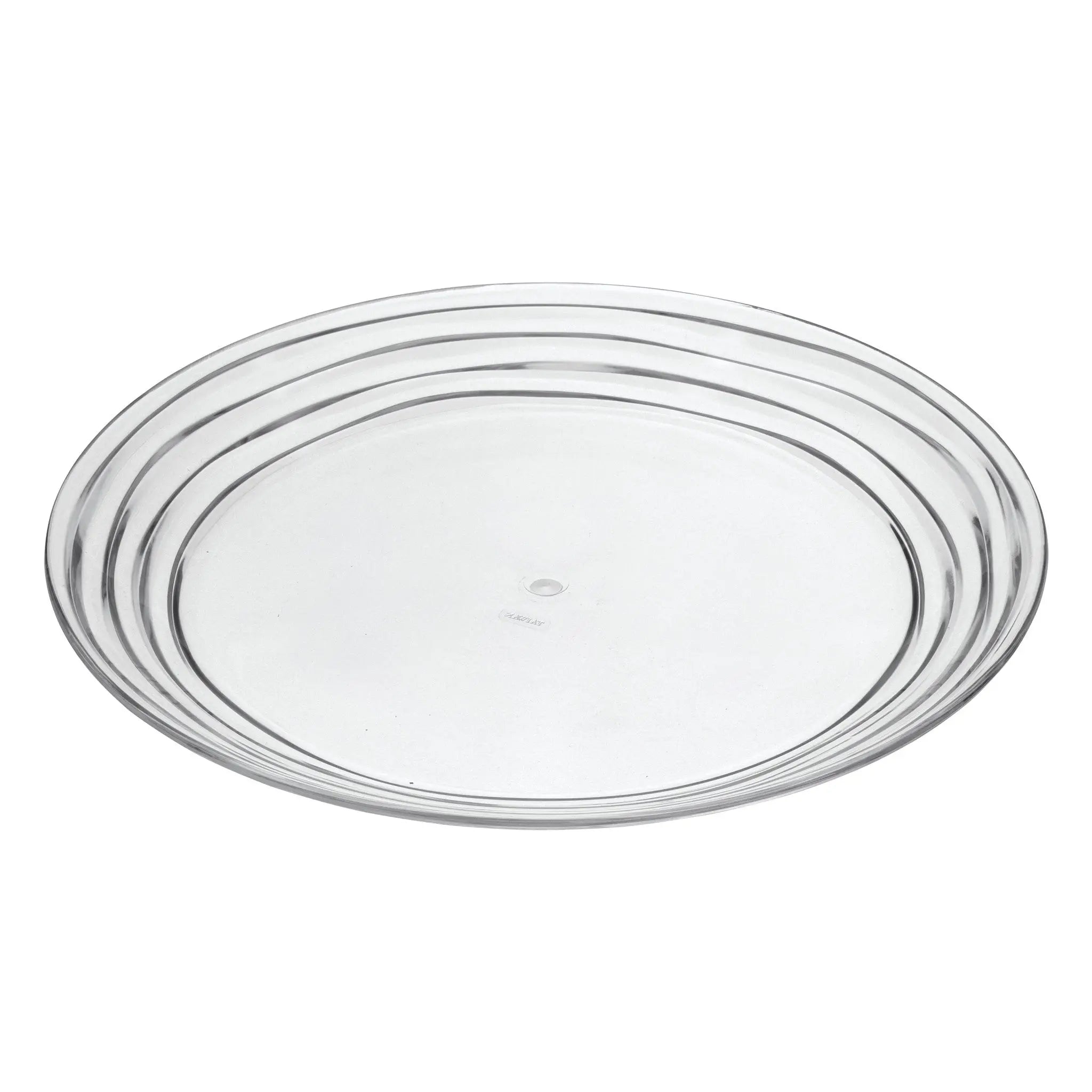 Clear Four Piece Round Swirl Acrylic Service For Four Dinner Plate Set Homeroots Kitchen & Dining