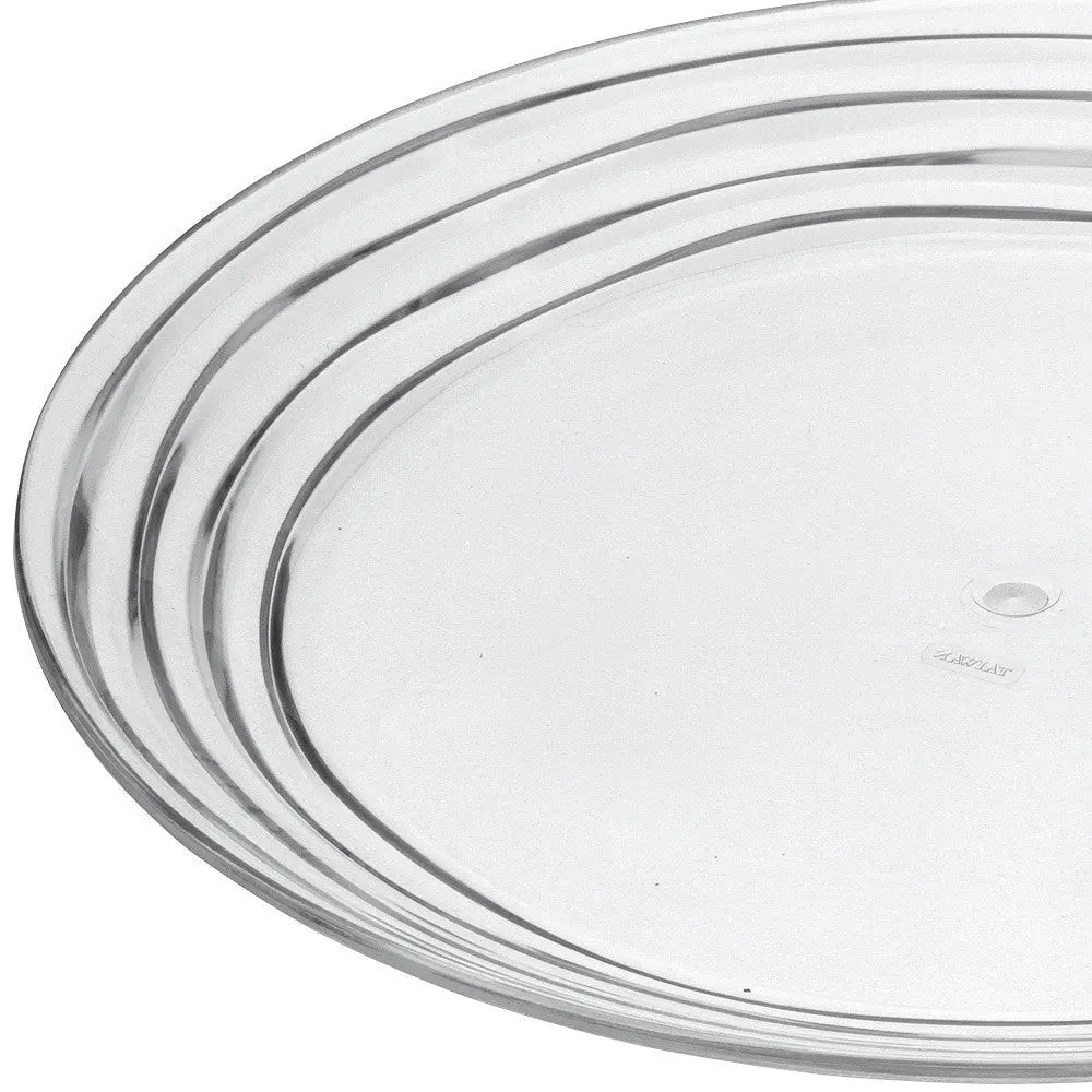 Clear Four Piece Round Swirl Acrylic Service For Four Dinner Plate Set Homeroots Kitchen & Dining