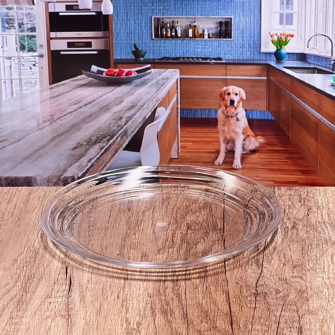Clear Four Piece Round Swirl Acrylic Service For Four Dinner Plate Set Homeroots Kitchen & Dining