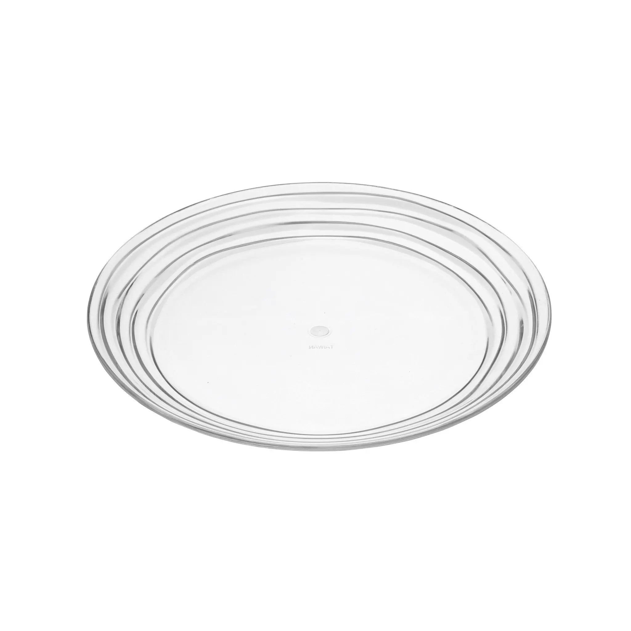 Clear Four Piece Round Swirl Acrylic Service For Four Salad Plate Set Homeroots Kitchen & Dining