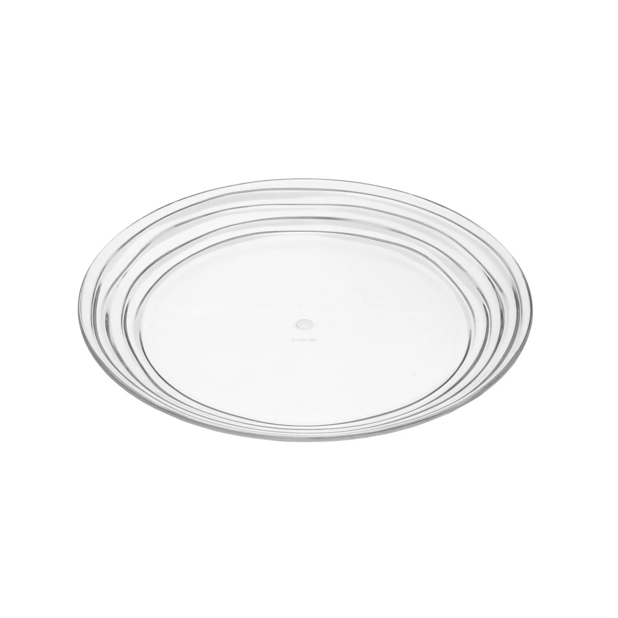 Clear Four Piece Round Swirl Acrylic Service For Four Salad Plate Set Homeroots Kitchen & Dining