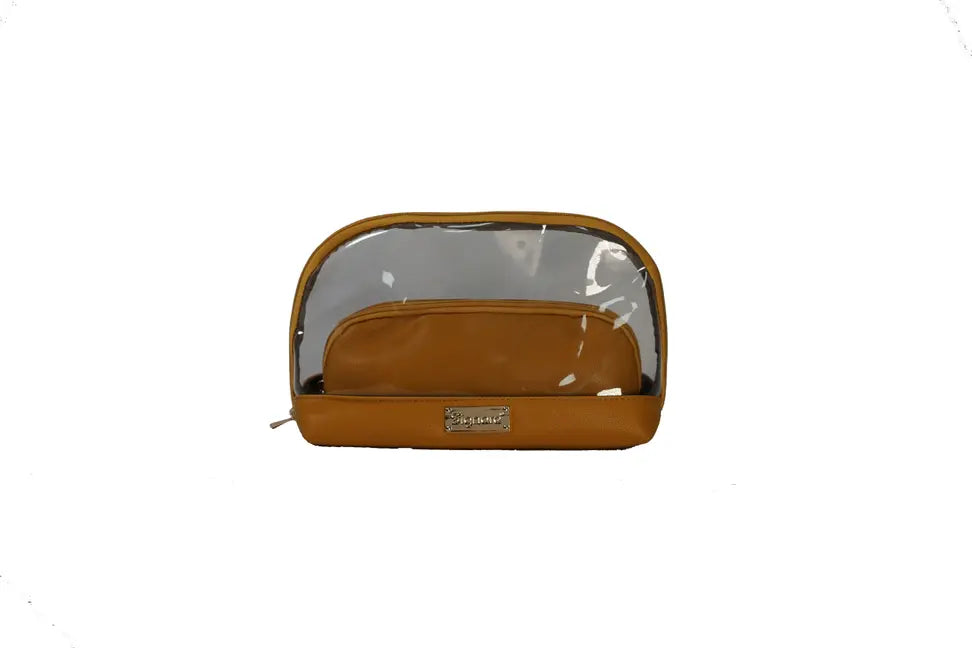 Clear Toiletry Bag Set 2 Bags Signare USA