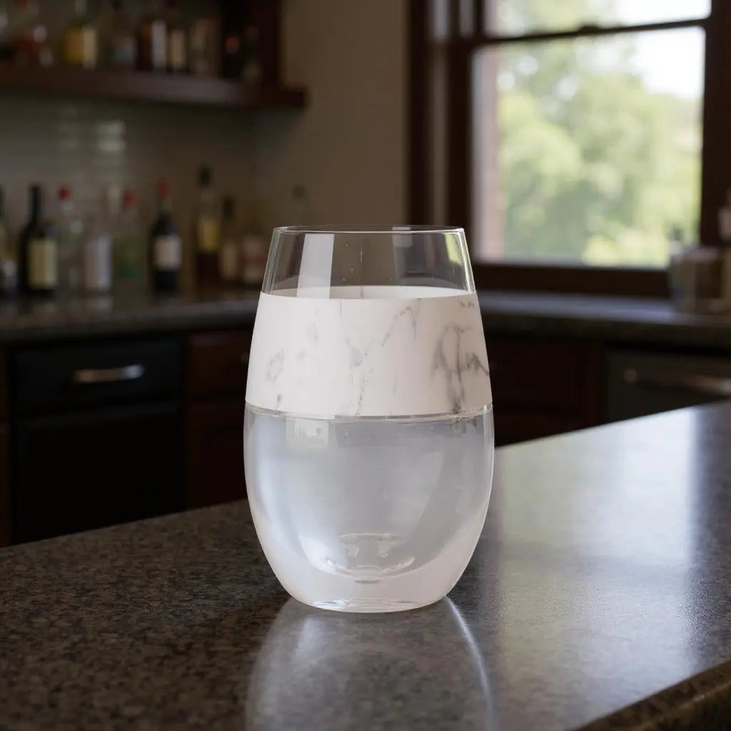 Clear White And Black Tritan Plastic Convex Curve Shape Stemless All Purpose Wine Glass Homeroots Kitchen & Dining