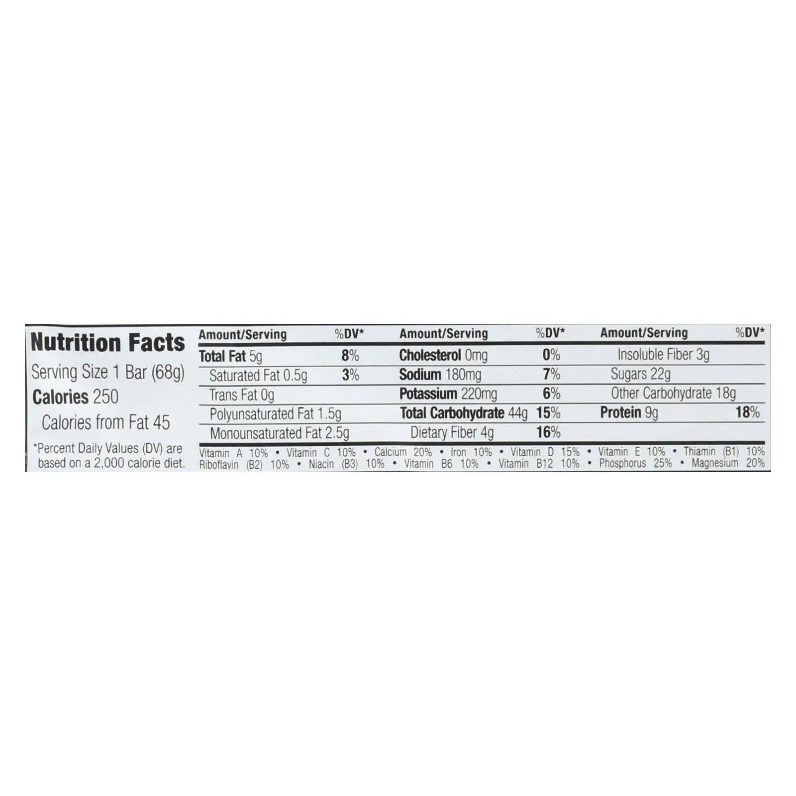 Clif Bar - Organic Blueberry Crisp - Case Of 12 - 2.4 Oz Clif Bar