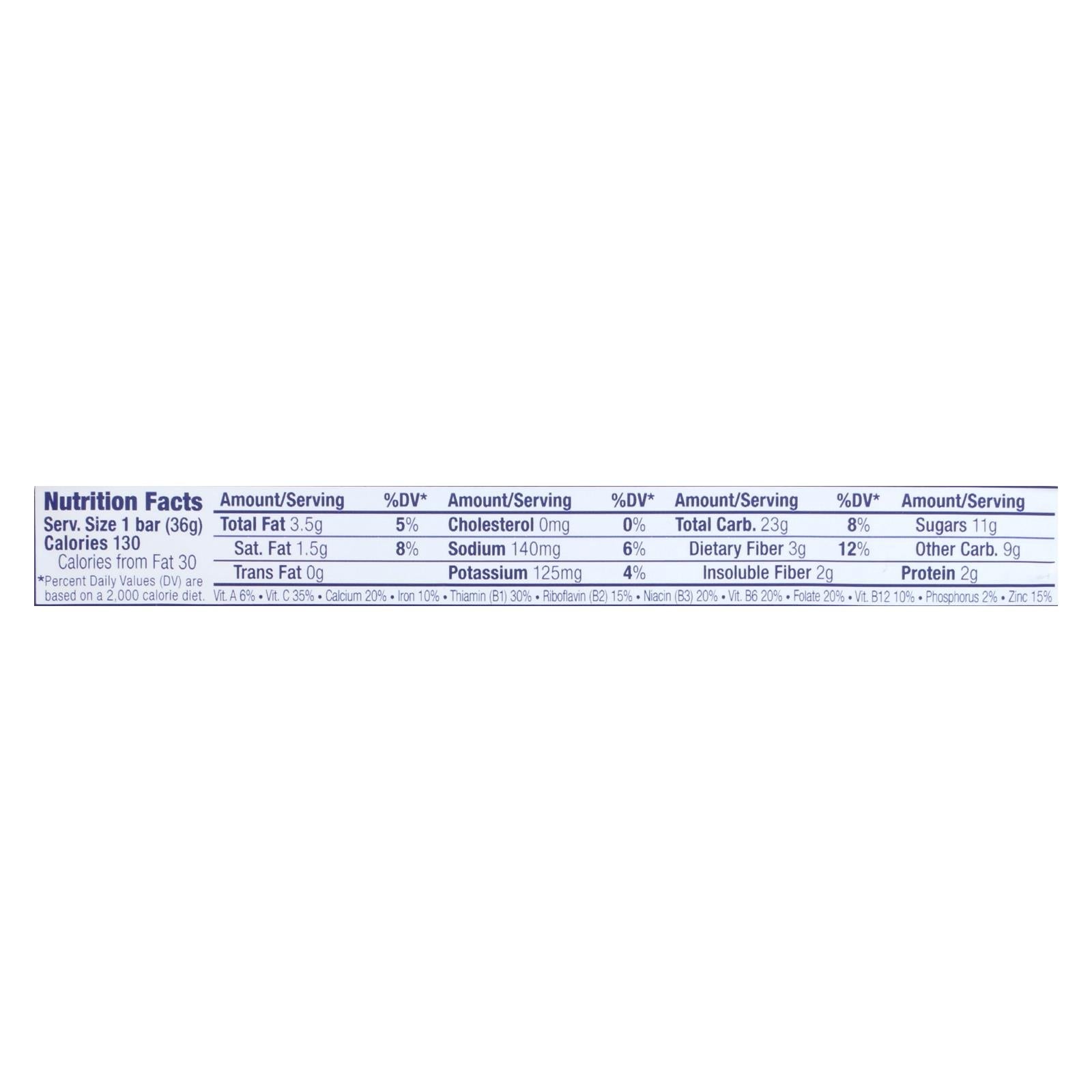 Clif Bar Zbar - Organic Chocolate Brownie - Case Of 18 - 1.27 Oz Clif Bar