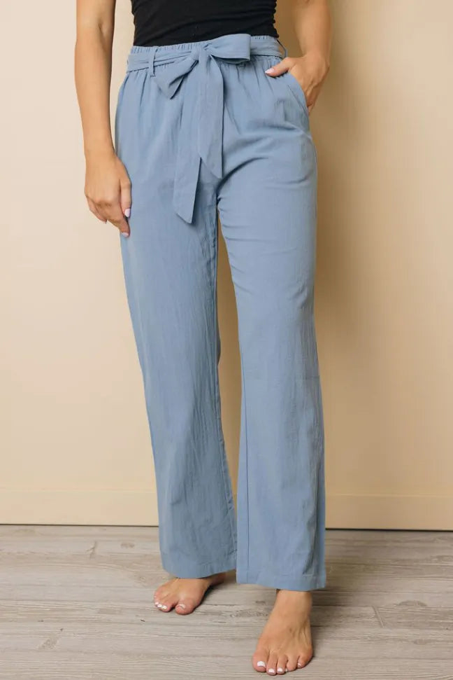 Clorinda Wide Leg Pants Stay Warm in Style