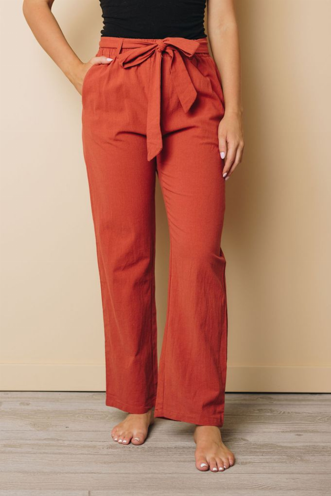 Clorinda Wide Leg Pants Stay Warm in Style