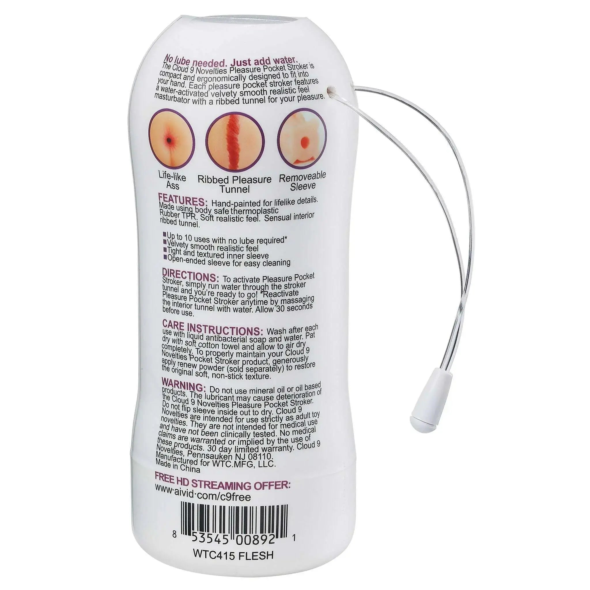 Cloud-9-Pleasure-Anal-Pocket-Stroker-Water-Activated-Cloud-9-Novelties-335421513