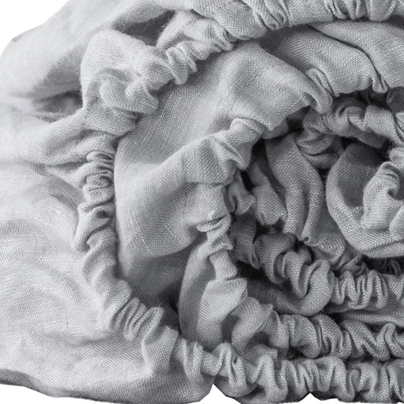 Cloud Linen Twin Fitted Sheet Homeroots Bed & Bath