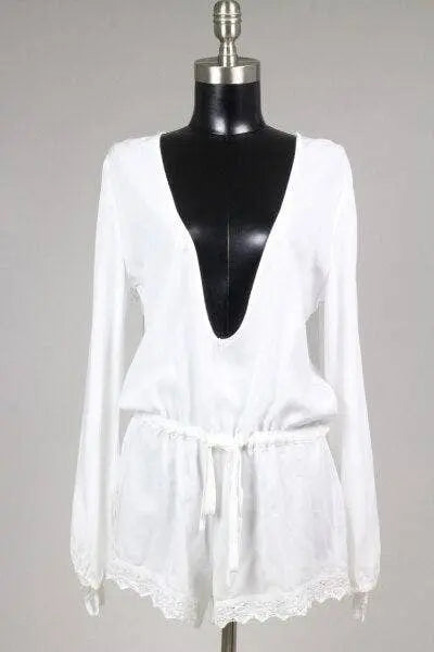Cloud Nine White Romper SurelyMine