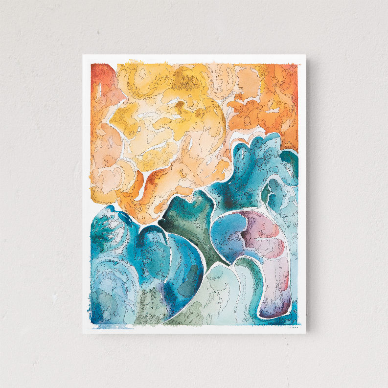 Cloudy Blooms The Crafted Prints