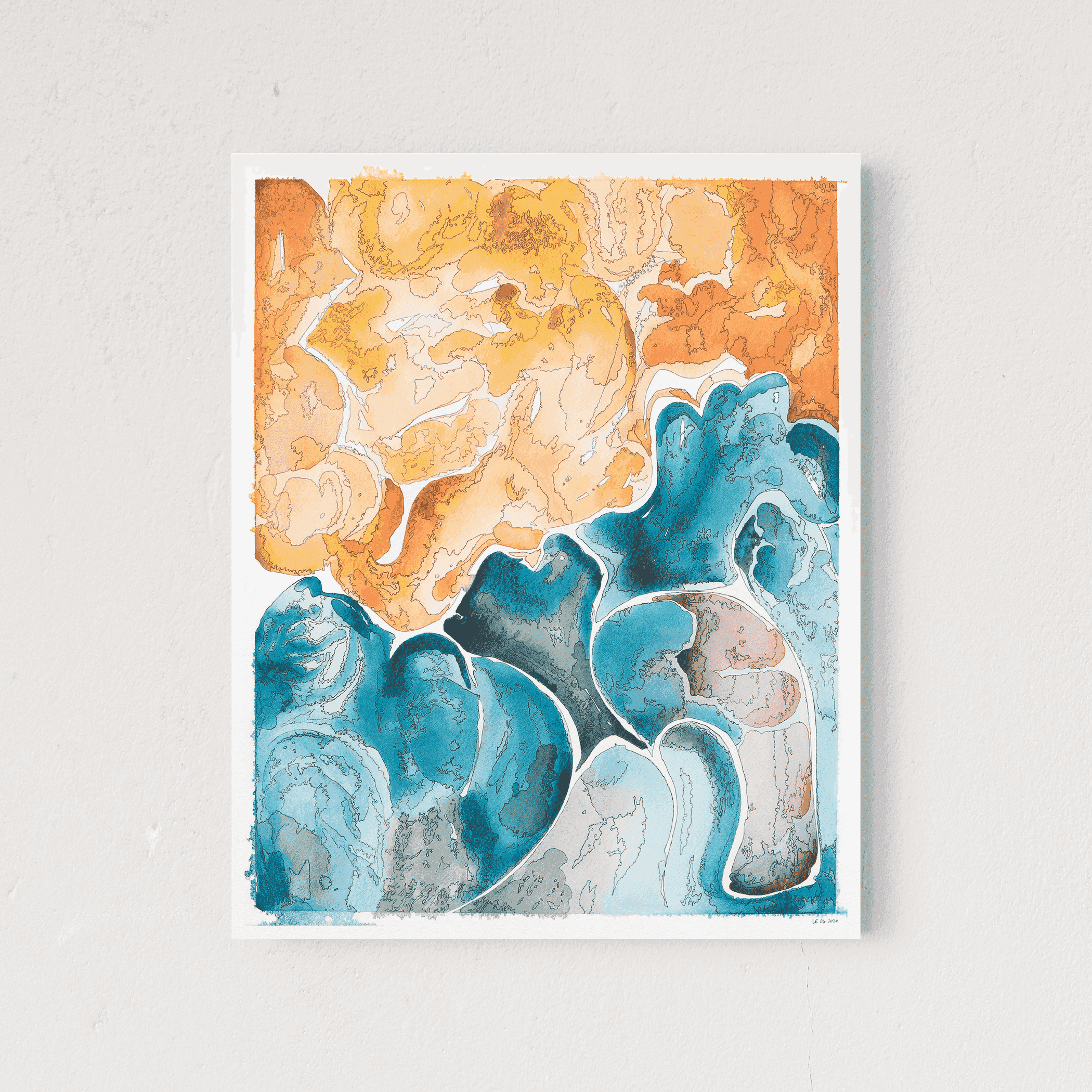 Cloudy Blooms The Crafted Prints