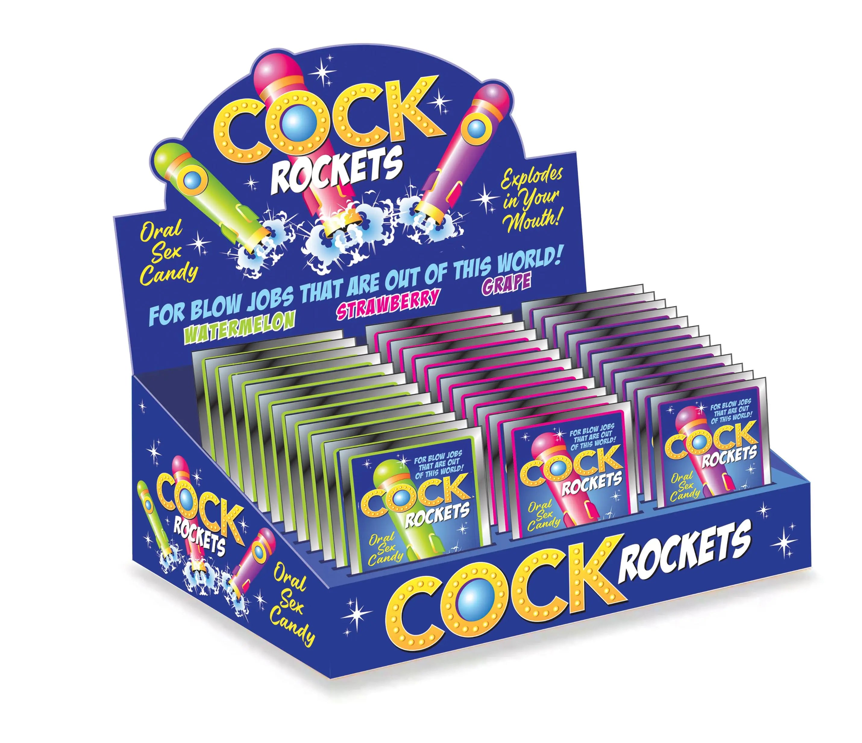 Cock Rockets Display of 36 Little Genie