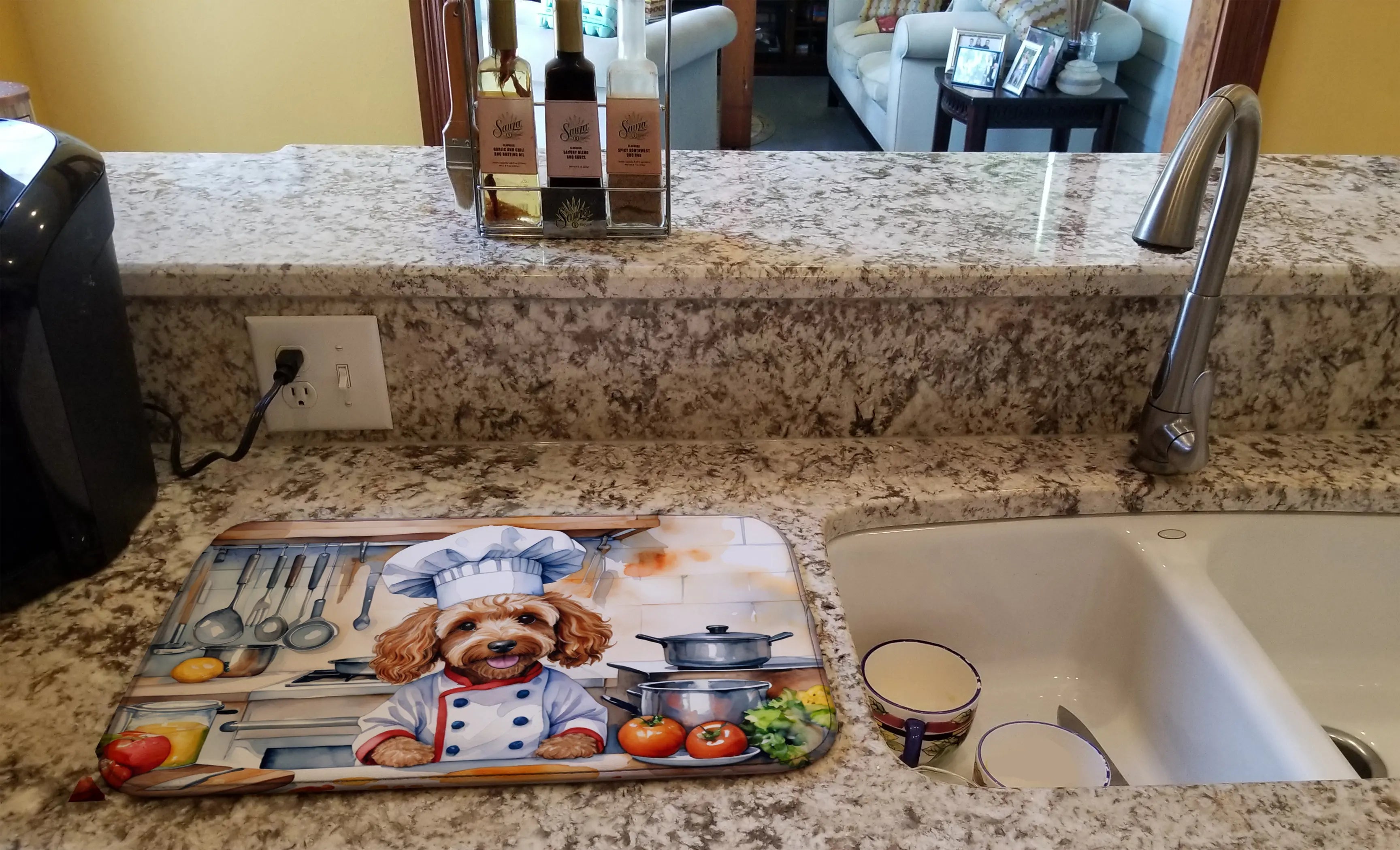 Cockapoo The Chef Dish Drying Mat Caroline's Treasures