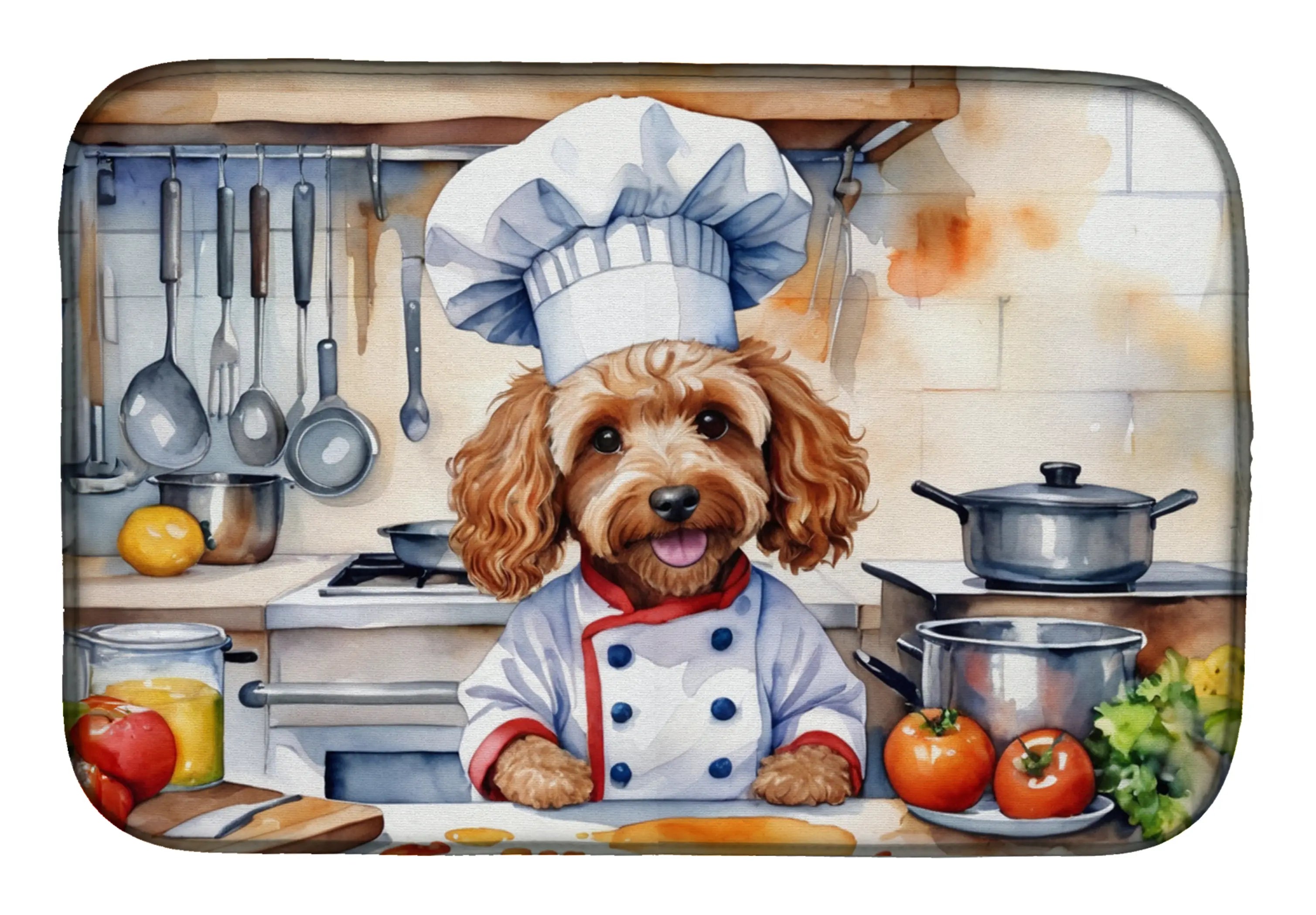 Cockapoo The Chef Dish Drying Mat Caroline's Treasures