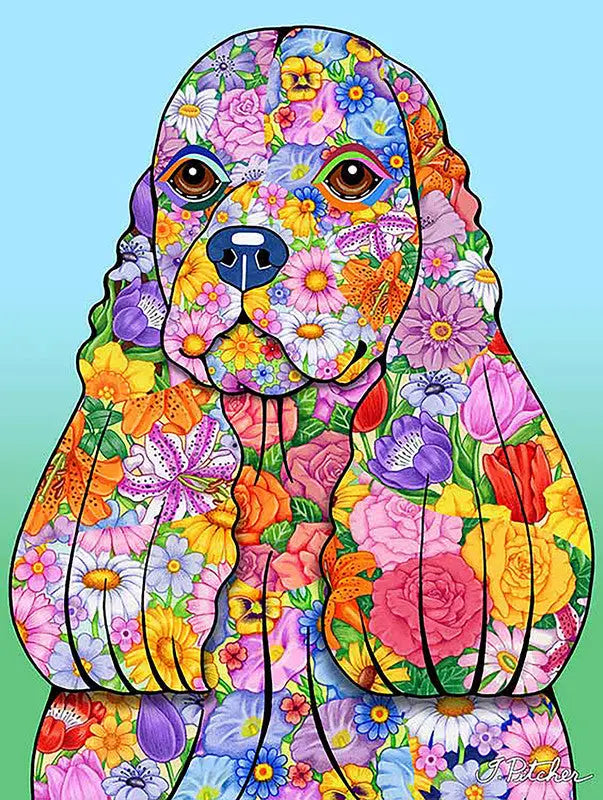 Cocker Spaniel Buff - Tomoyo Pitcher Flowers Garden Flag Best of Breed