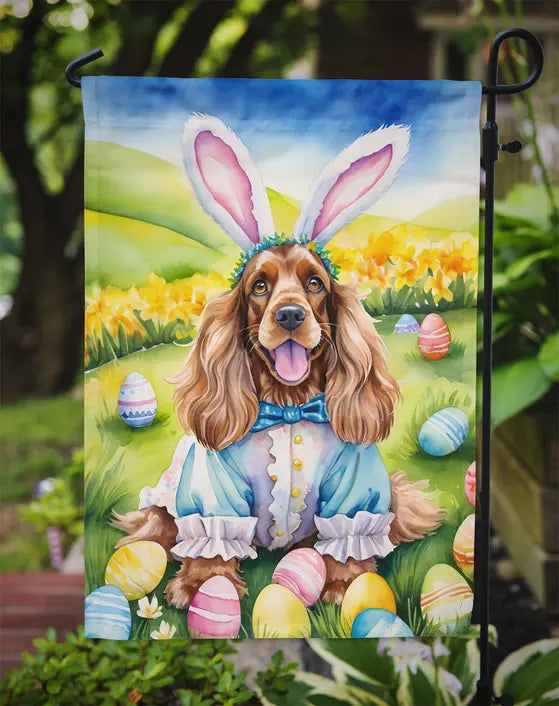Cocker Spaniel Easter Egg Hunt Garden Flag Caroline's Treasures
