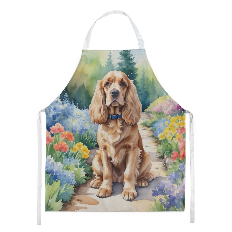 Cocker Spaniel Spring Path Apron Caroline's Treasures