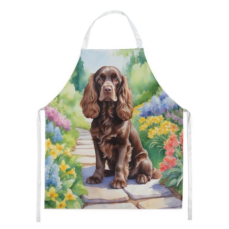 Cocker Spaniel Spring Path Apron Caroline's Treasures