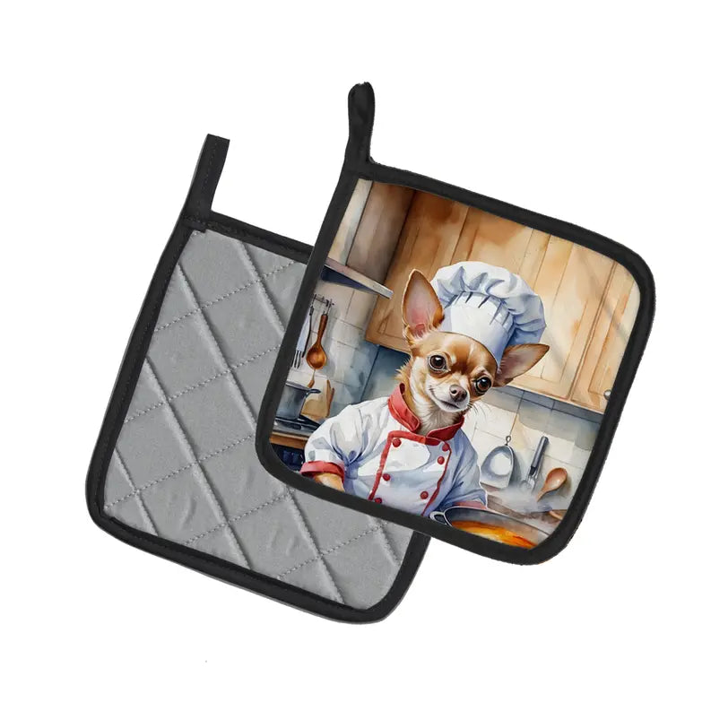 Cocker Spaniel The Chef Pair of Pot Holders Caroline's Treasures