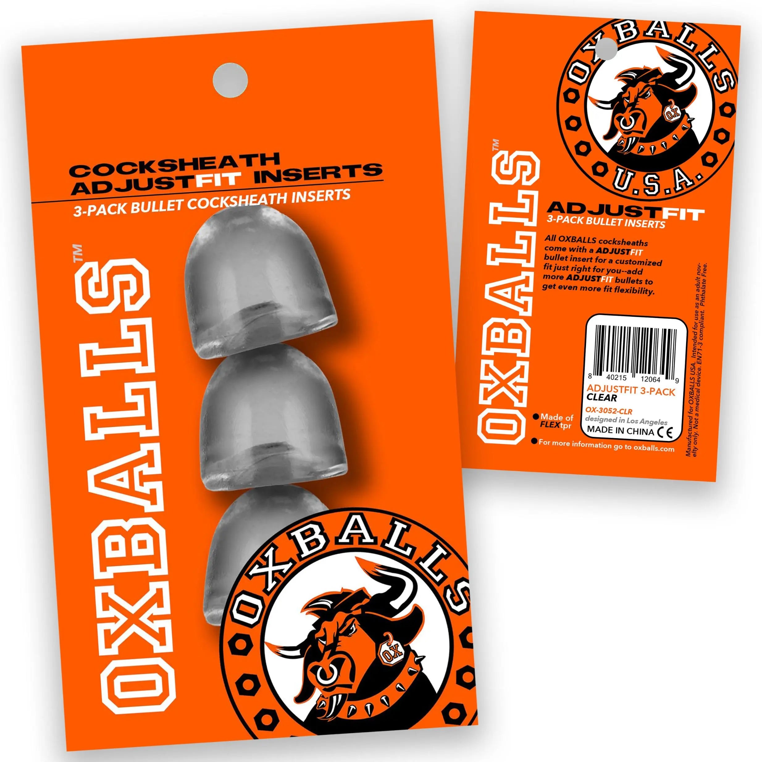 Cocksheath Adjustfit 3 Pack Bullet Inserts Oxballs