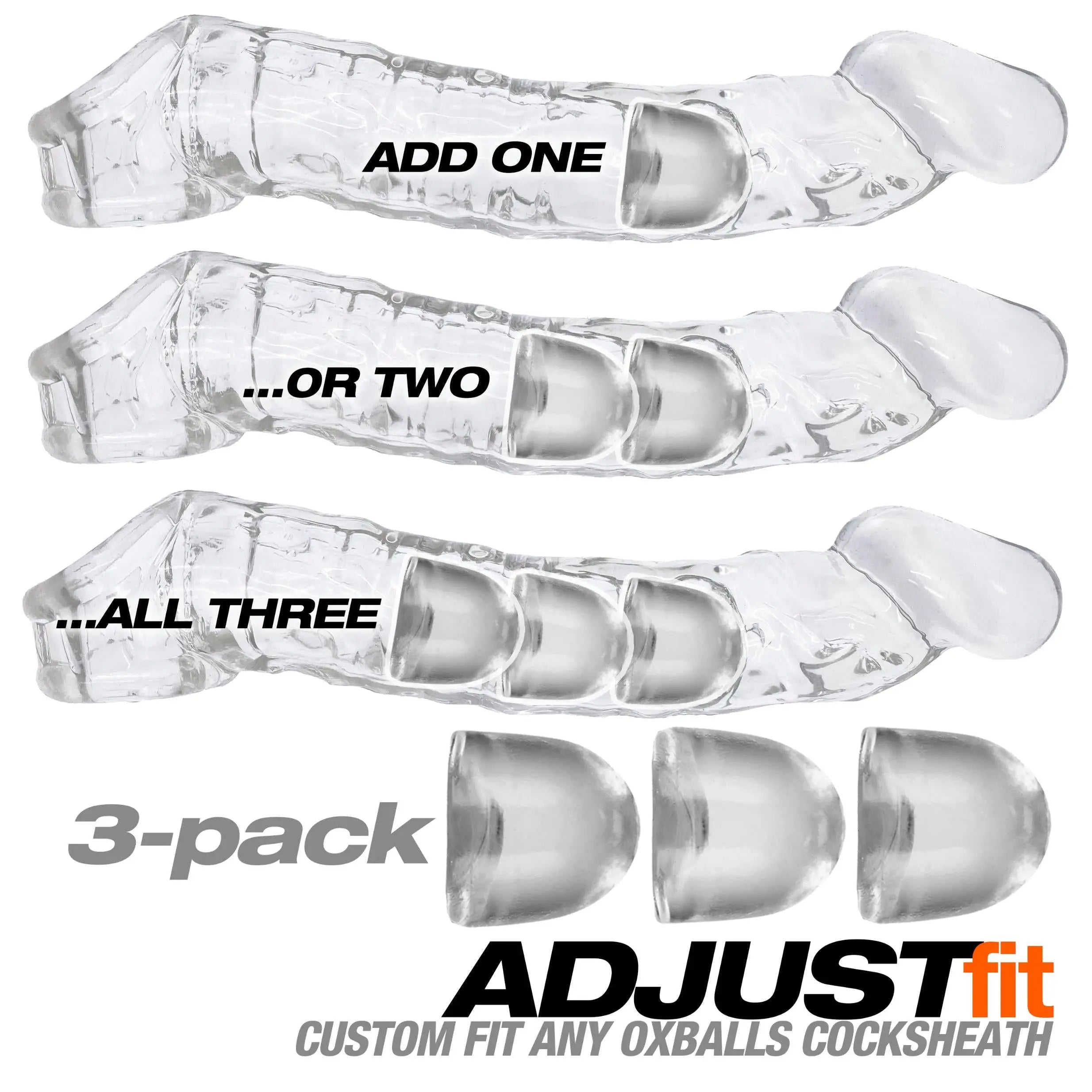 Cocksheath Adjustfit 3 Pack Bullet Inserts Oxballs