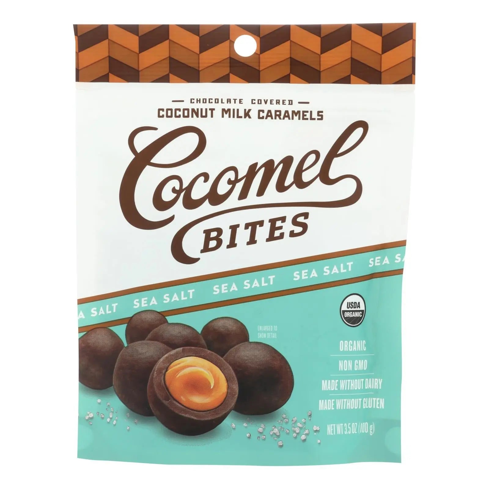 Cocomel - Carmel Bite - Organic - Sea Salt - Case Of 6 - 3.5 Oz Cocomels