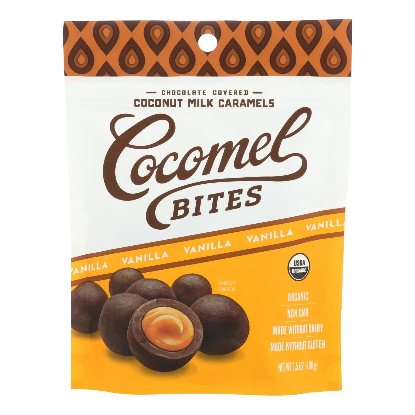 Cocomel - Carmel Bite - Organic - Vanilla - Case Of 6 - 3.5 Oz Cocomels