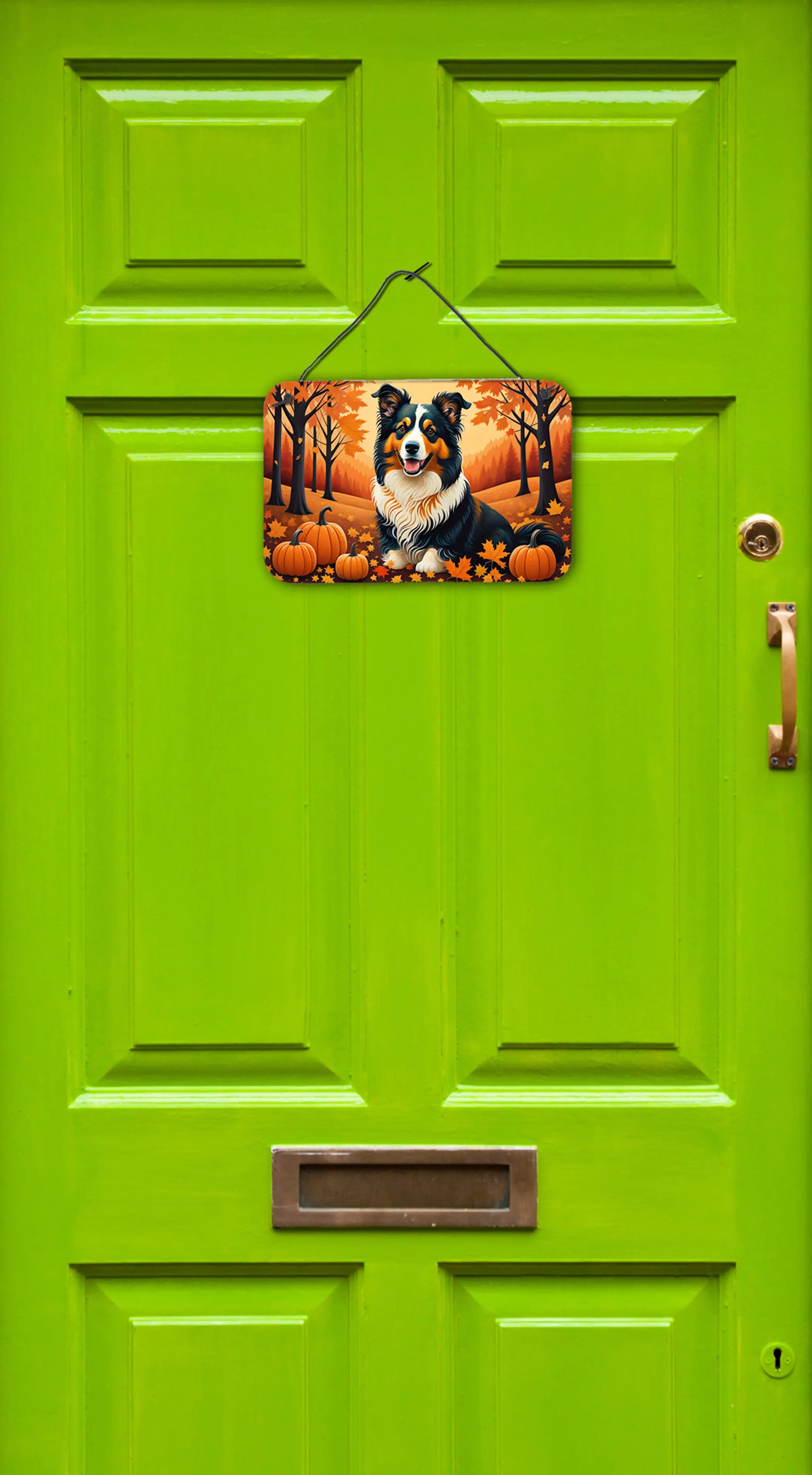 Collie Fall Wall or Door Hanging Prints Caroline's Treasures