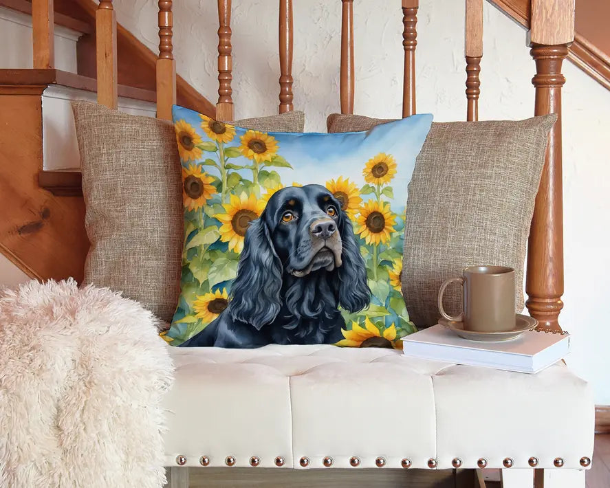 Collie in Sunflowers Pair of Pot Holders Caroline's Treasures