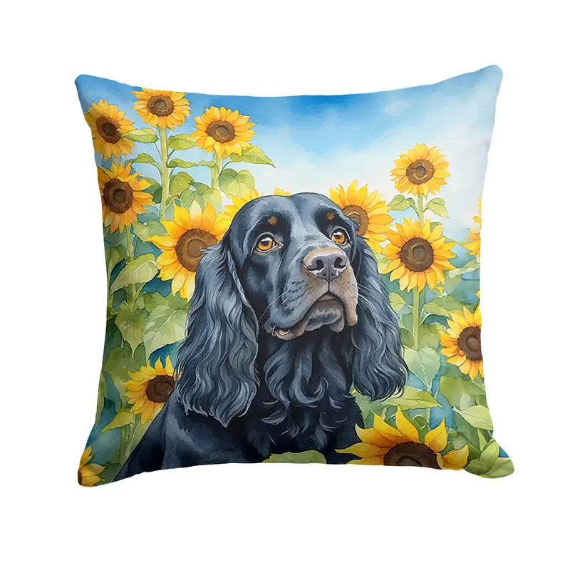 Collie in Sunflowers Pair of Pot Holders Caroline's Treasures