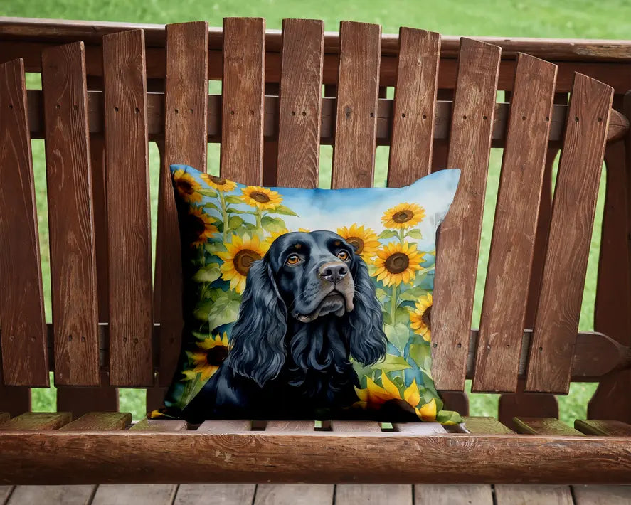Collie in Sunflowers Pair of Pot Holders Caroline's Treasures
