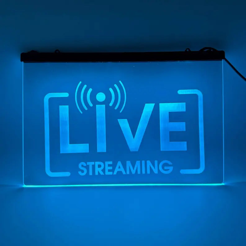 Color Changing LED Live Streaming Sign The 308 Collective