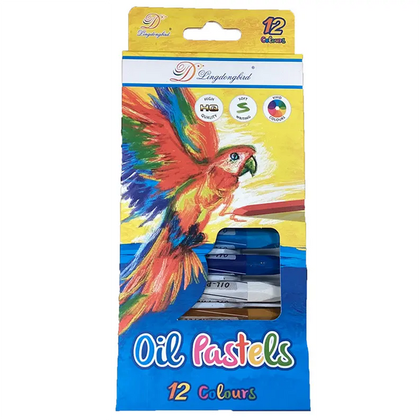 Color Oil Pastel Set, x12 Pastels Texas Toy Distribution