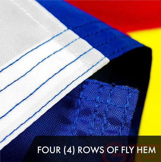 Colorado CO State Flag 3x5 Ft 3-Pack Embroidered Polyester By G128 G128