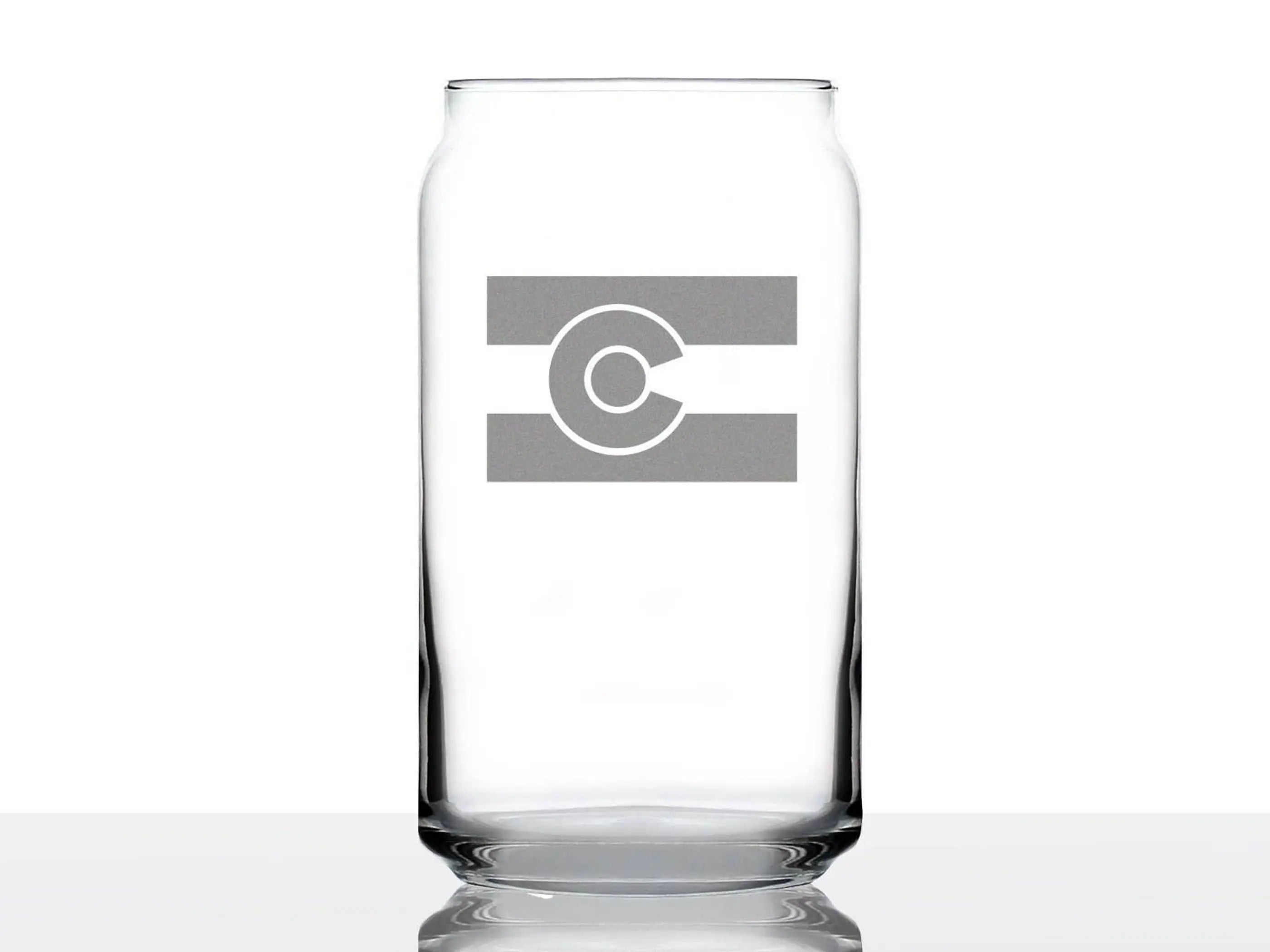 Colorado Flag Beer Can Pint Glass - Coloradans Gifts Bevvee