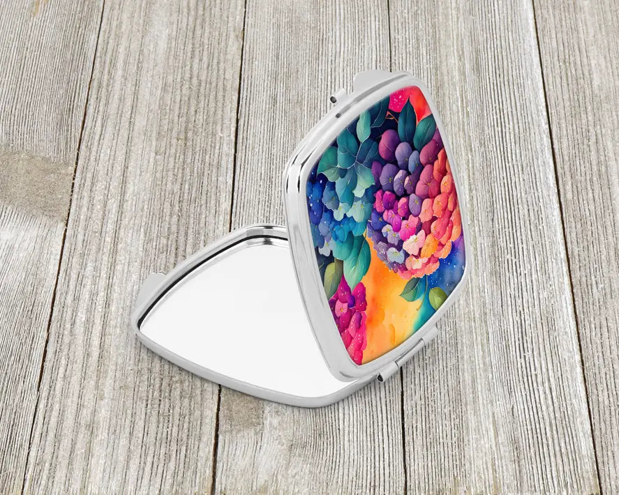 Colorful Hydrangeas Compact Mirror Caroline's Treasures