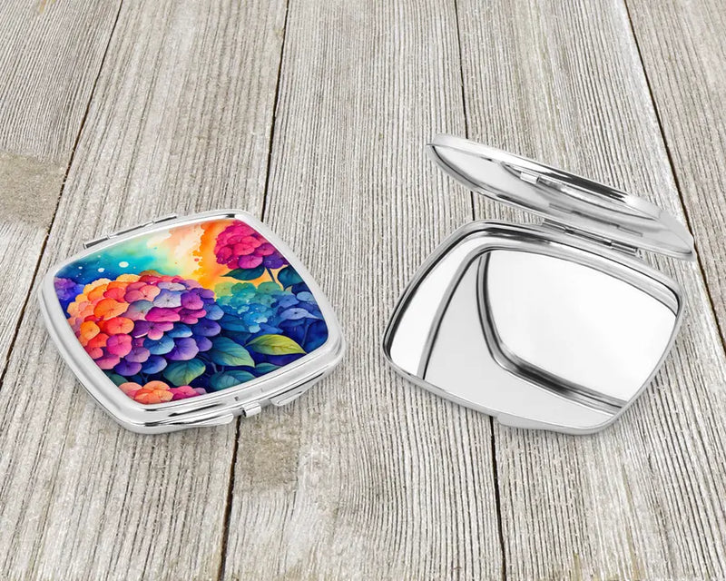 Colorful Hydrangeas Compact Mirror Caroline's Treasures