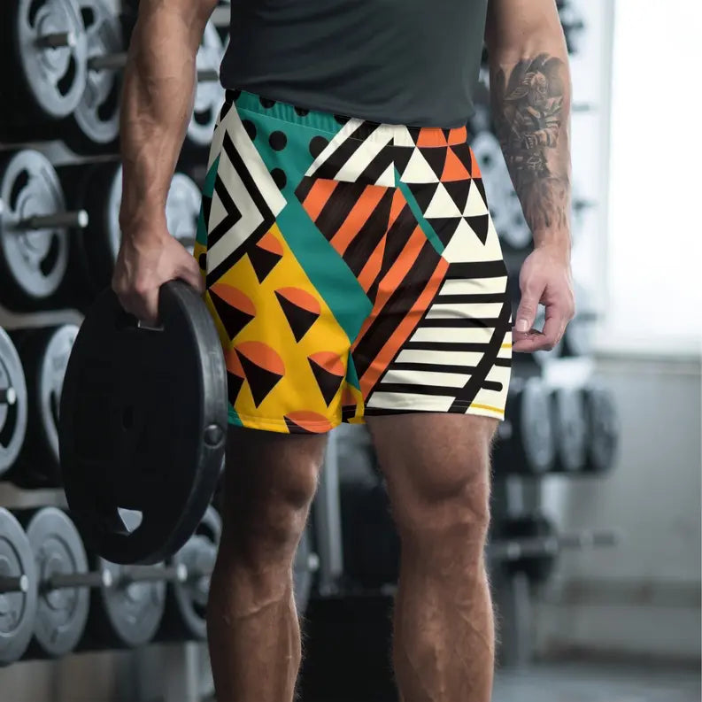 Colourful African Fabric Print Men's Shorts Adirelounge