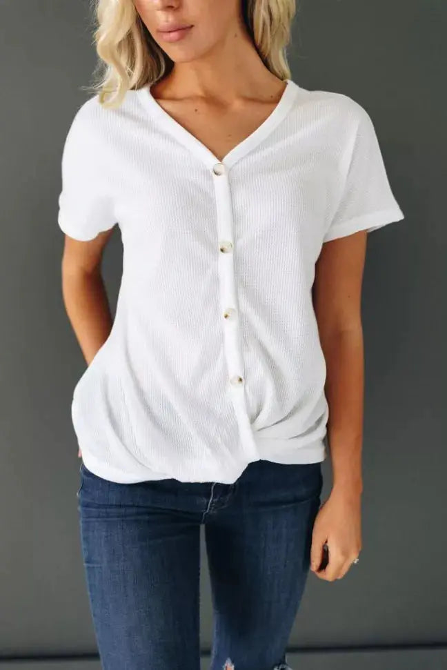Come Together Button Down Top Stay Warm in Style
