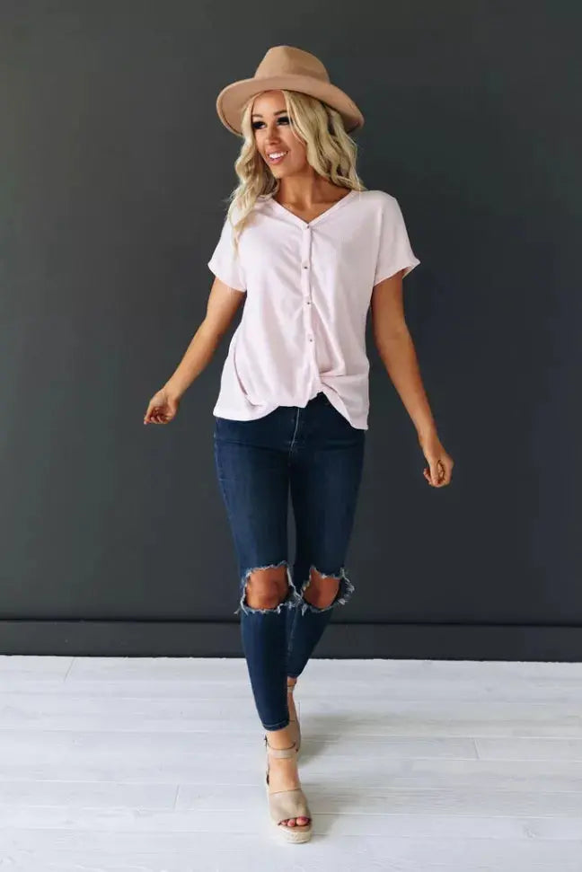 Come Together Button Down Top Stay Warm in Style