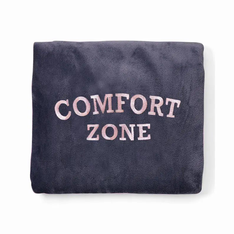 Comfort Zone Plush Fleece Nap Blanket Cocus Pocus