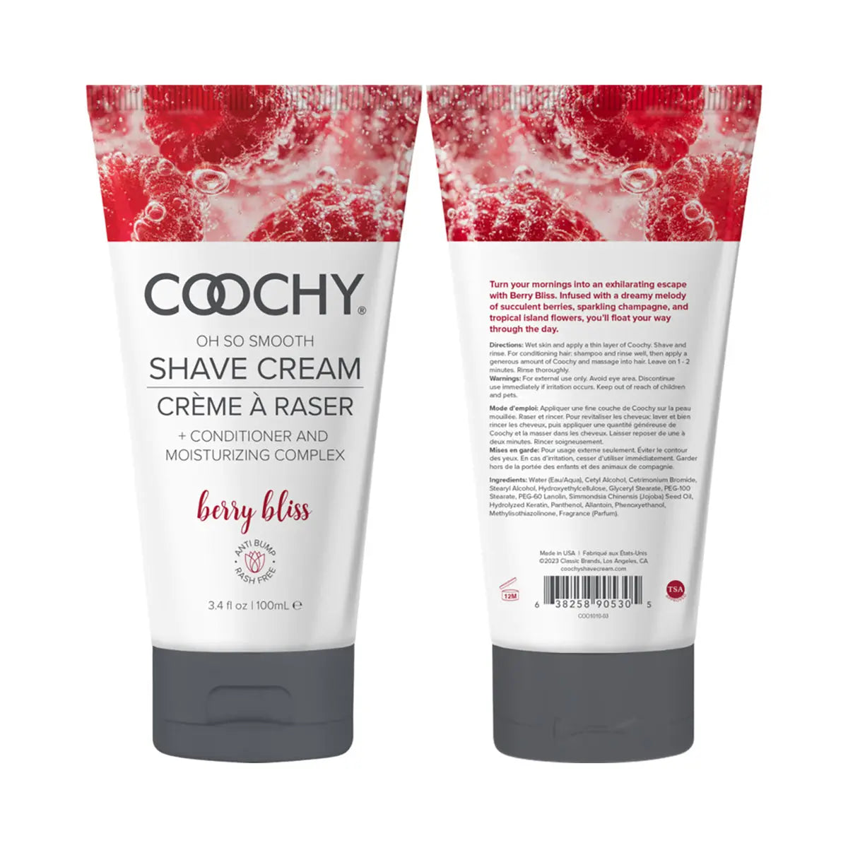 Coochy Berry Bliss Shave Cream 3.4oz Coochy