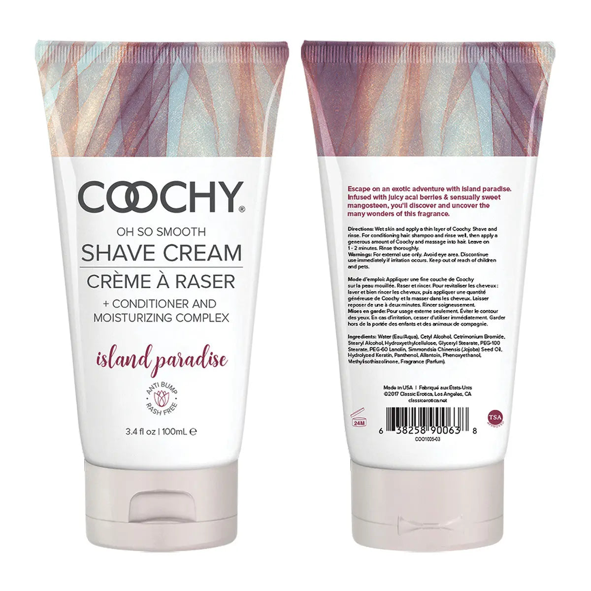Coochy Shave Cream 3.4oz - Island Paradise Coochy